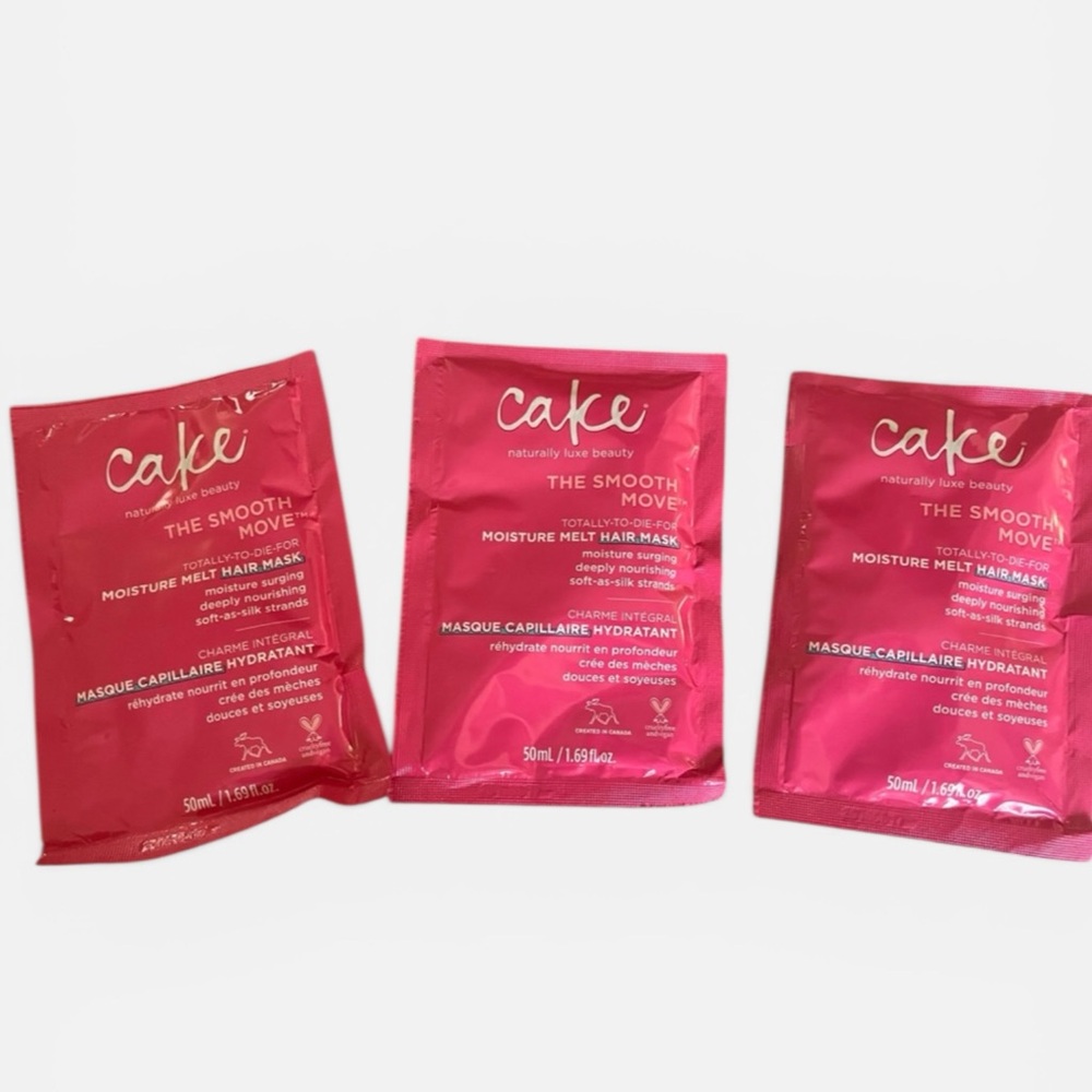 Set of 3 Cake Smooth Move Hair Mask